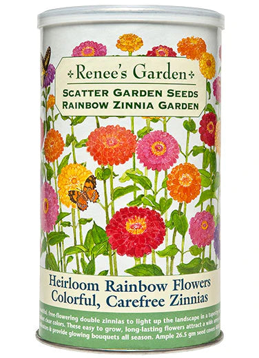 Heirloom Rainbow Flowers Colorful, Carefree Zinnias
