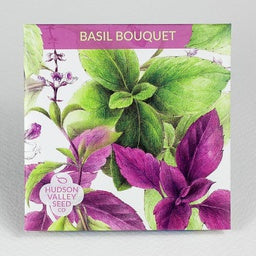 Basil Bouquet - Beautiful and delicious arrangement of Genovese, Lemon, Cinnamon, Purple, and Thai Basils