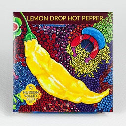 Lemon Drop Hot Pepper - Small, crinkled yellow hot peppers with citrusy heat